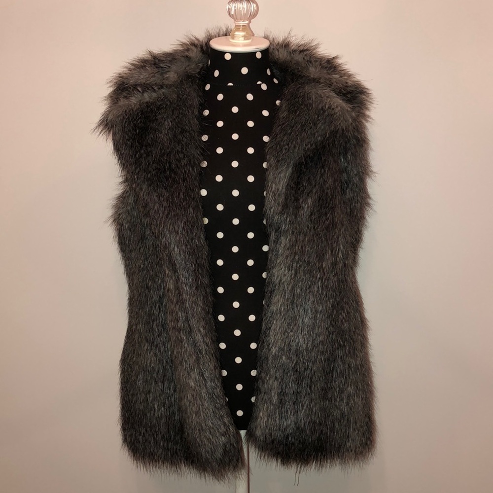 Faux fur vest